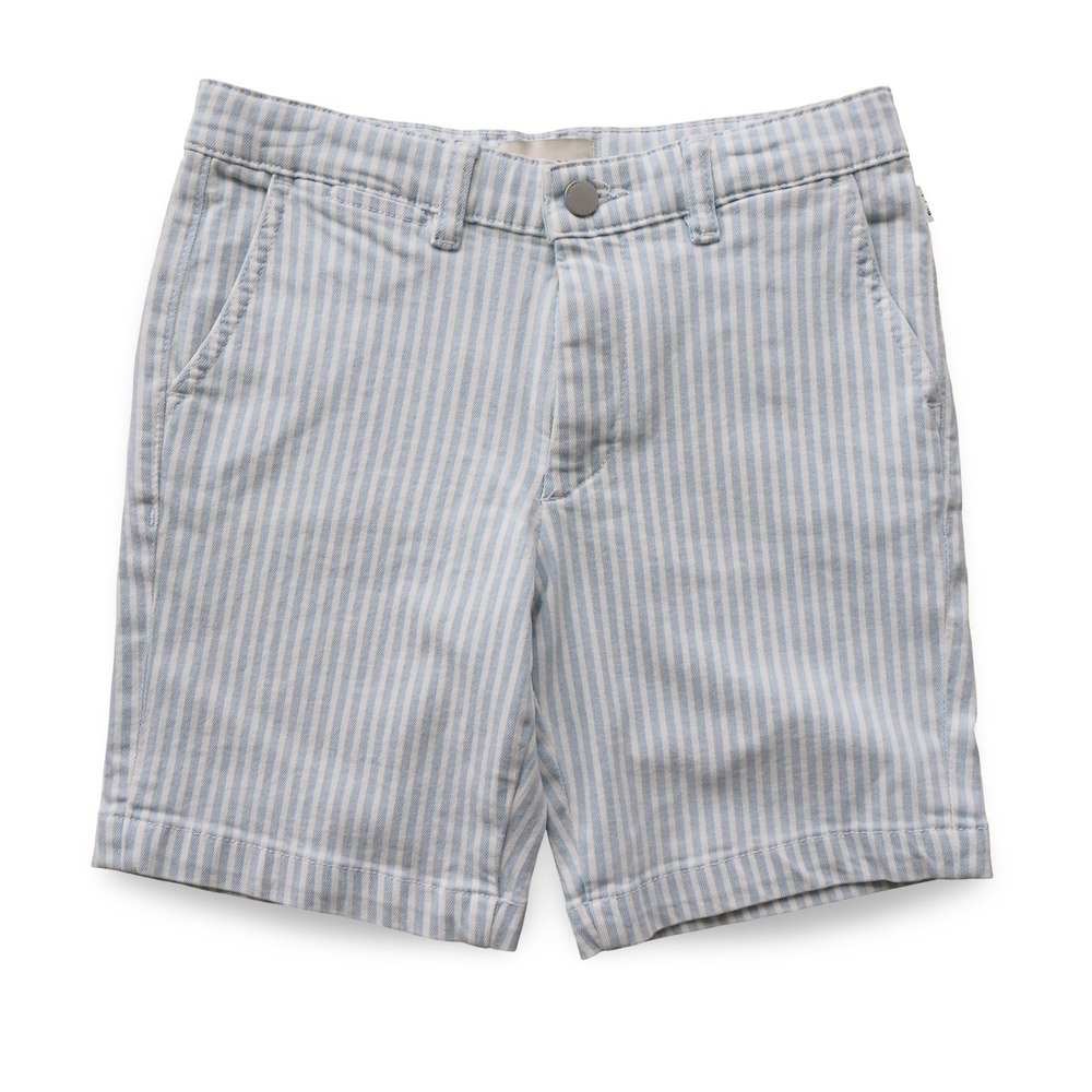 DL1961‎ Striped Jacob Chino Shipmate Shorts Youth 8 Light Blue White 24045